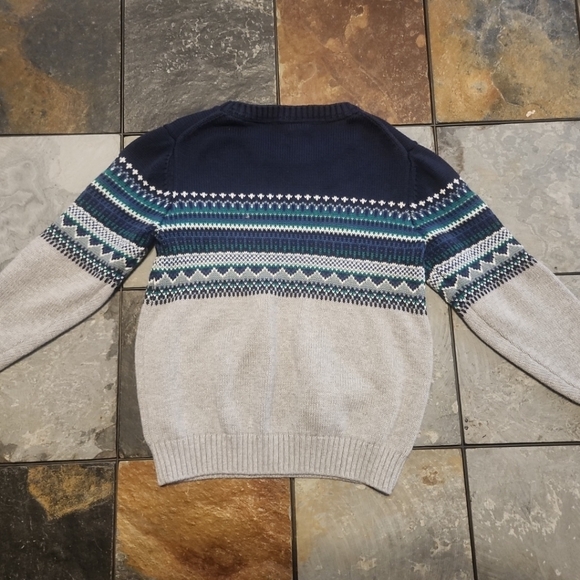 Janie and Jack Toddler Boys Fair Isle Sweater Size 6 - Picture 2 of 3